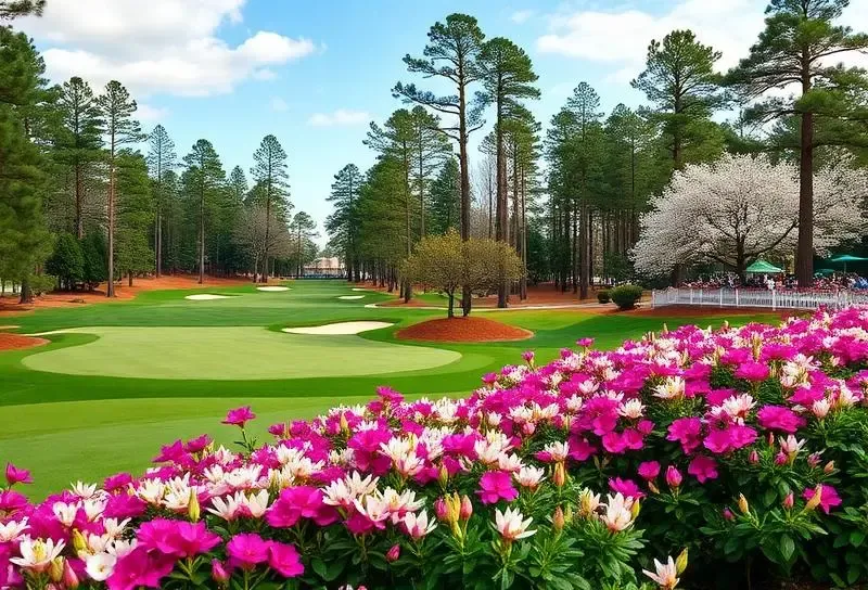 Le parcours Augusta National à l'écran du simulateur