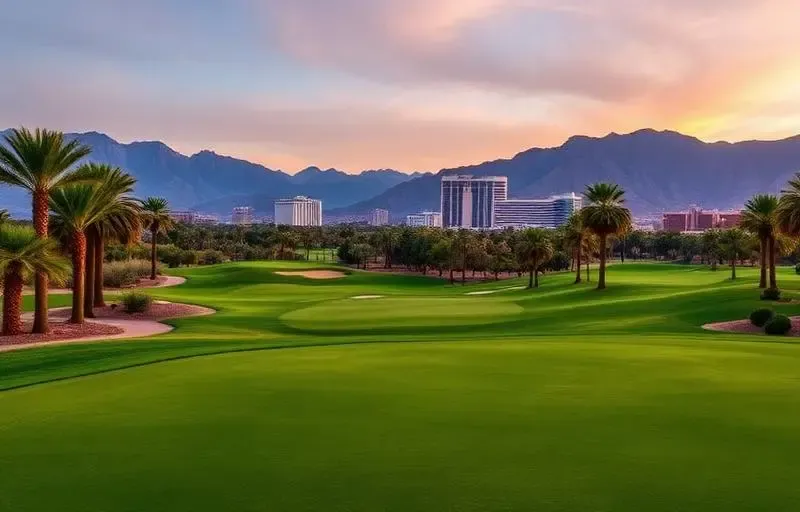 Le parcours Wynn Las Vegas à l'écran du simulateur