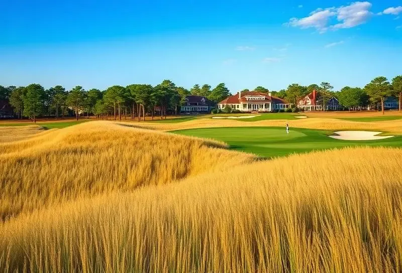 Le parcours Pinehurst No. 2 à l'écran du simulateur